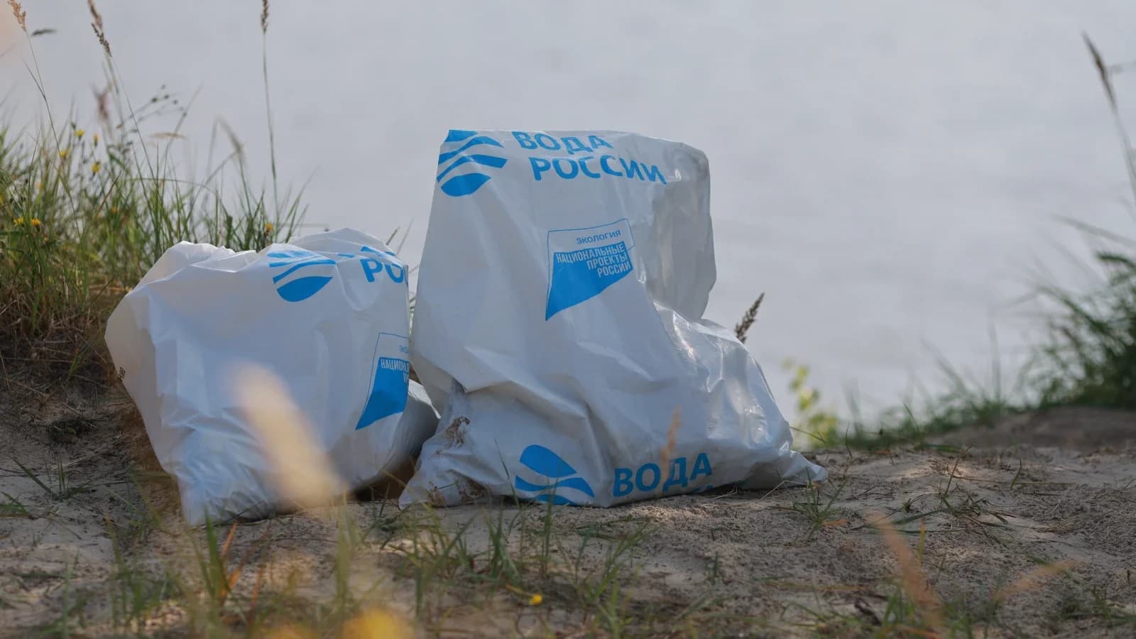 Акция «Вода России»: губкинцы очистили городской пляж