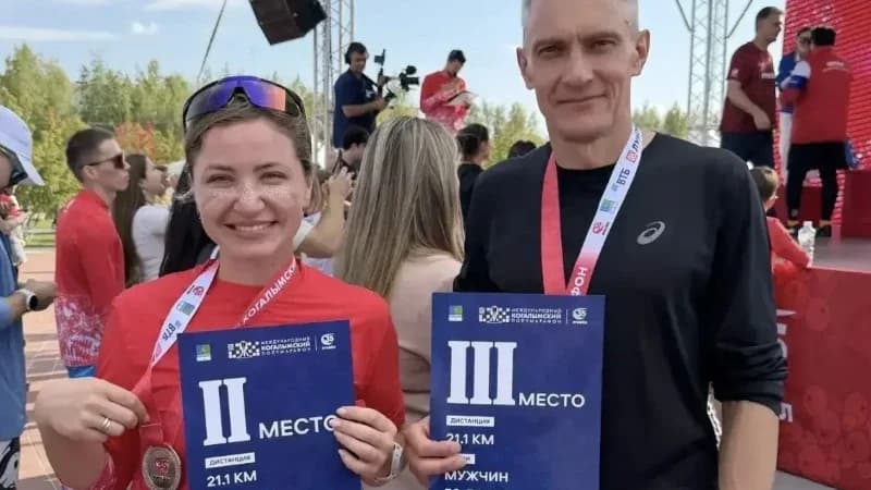 Журналистка «Ямал-Медиа. Губкинский» Алина Гаврилова стала призером Когалымского полумарафона